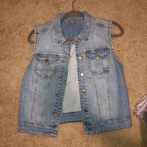 Light Wash Denim Vest
